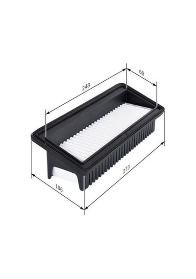 BOSCH F026400128 Hava Filtresi İ10 08-11 1.1 CRDI