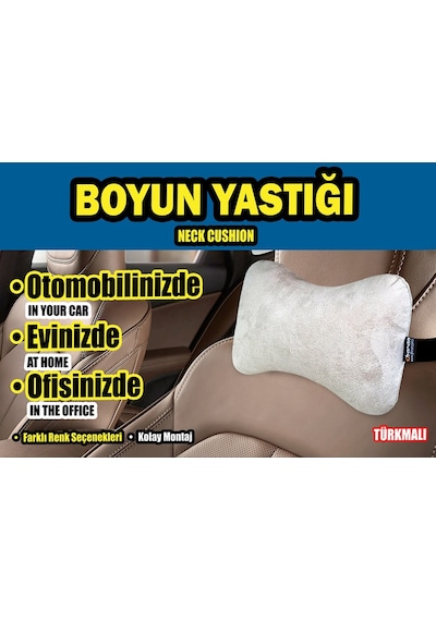 Ortopedik Boyun Yastığı Silikon Bej