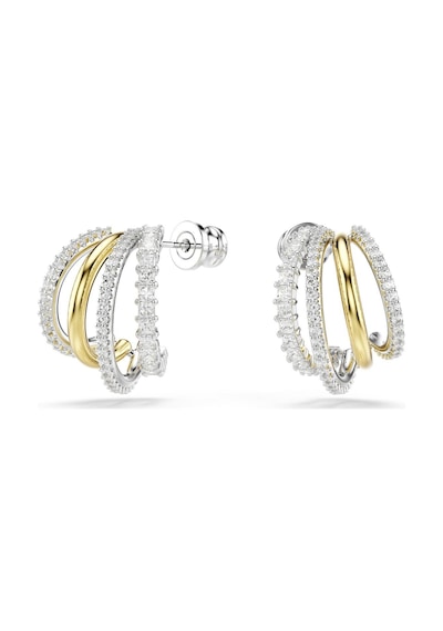 5689718 Swarovski Küpe Hyperbola:pe Mn Hoop 4 Whıte/mıx Metalik