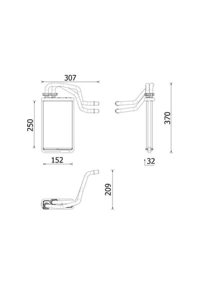 Mahle Ah335000p Kalorıfer Radyatörü Mercedes Vıto W447 14 A0008304401 -