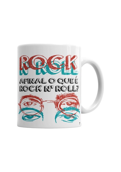 Afinal O Que E Rock'roll Kupa Bardak Porselen Karışık