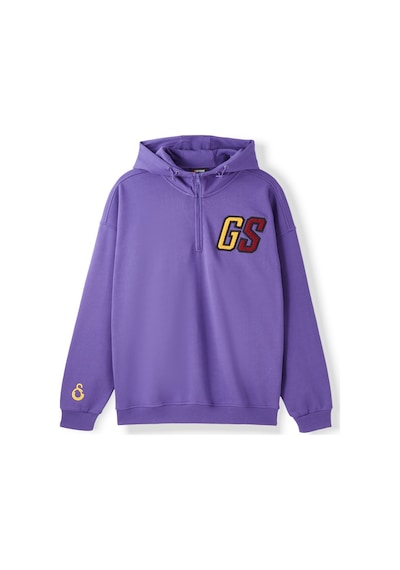 Gsstore Galatasaray Erkek Yarım Zip Hoodie E252107 Mor