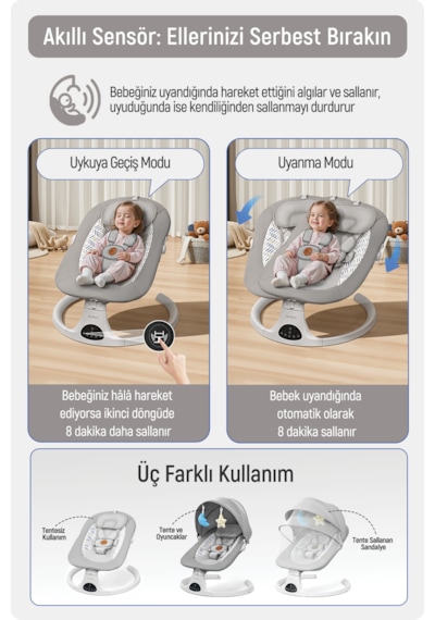 Livenzi Movibaby Hareket Sensörlü Otomatik Ana Kucağı