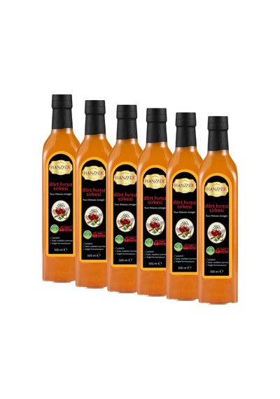 Hanzade Bitkisel Dört Sirkesi 6 x 500 ML