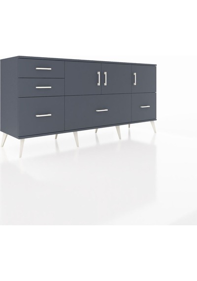 Hyperion Konsol 2 Raflı 5 Çekmeceli 3 Kapaklı 176x44x83 Antrasit-antrasit Antrasit Hyperion Konsol 2 Raflı 5 Çekmeceli 3 Kapaklı 176x44x83 Antrasit-antrasit Antrasit