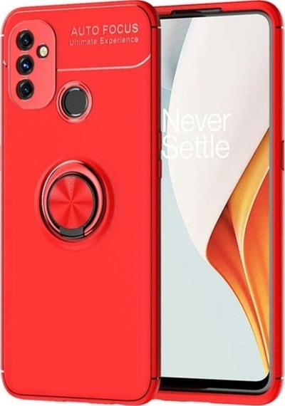 One Plus Nord N100 Kılıf Zore Ravel Silikon Kapak Kırmızı