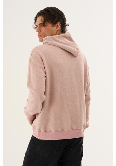 Alexandergardi Alexandergardı Kangru Cepli Kapişonlu Sweatshirt E23-00176 Pembe