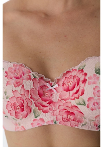 Penti Açık Pembe Lotus Straplez Floral Balenli Sütyen