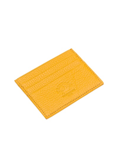 West Polo Hakiki Deri Bol Kartlıklı Unisex Kartlık Wpt041 Sarı