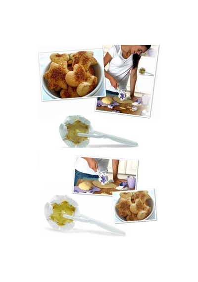 Kurabiye Ruleti - Çiçek - Kalp - Üçgen - Muffin Şekillerinde Kurabiye Şekillendirici Diğer