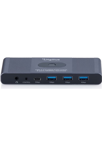 Ultra Hd 4k 60hz Kvm Switch 2x1 Hdmı + Usb 3.0 + Usb-c Tek Tuş Geçiş