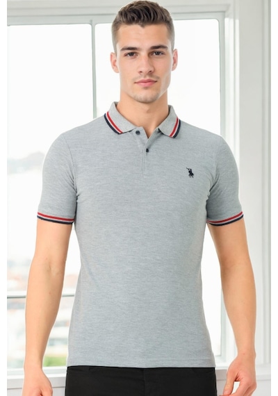 T9594 Dewberry Erkek T-shırt-gri Gri
