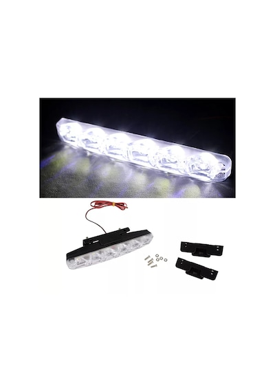 6 Ledli Gündüz Farı Gündüz Ledi Drl Led Lamba 18W Su Geçirmez