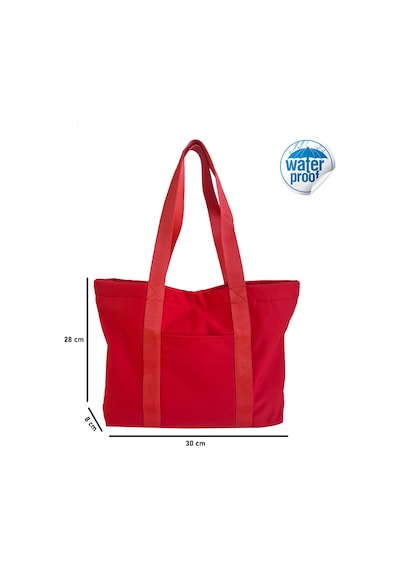 Tuttobene Trendy Tote Omuz Çantası Çıtçıtlı Çok Gözlü Günlük Kullanım Tb023 Kırmızı