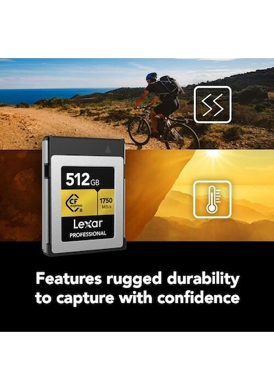 Lexar LCXEXPR512G-RNENG 512 GB Gold Serisi Cfexpress Type B Hafıza Kartı