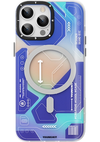 Youngkit Apple Uyumlu iPhone 13 Pro Max Kılıf Magsafe Şarj Özellikli YoungKit Metaverse Serisi Kapak YOUNGKİT-TA85044