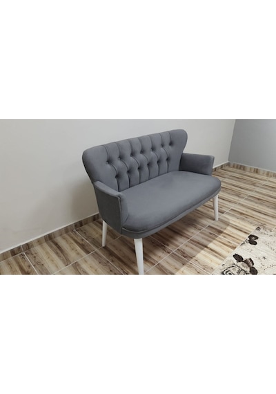 Azra Mobilya Ikili Balkon Koltugu - Kanepe-bekleme Koltugu-berjer - Gri Gri