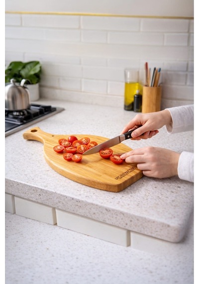 Bambu Kesme Tahtası Balık 30x16 Naturel