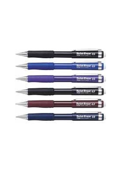 Pentel 0.5 Mm Metal Klipsli Büyük Boy Silgili Versatil Si Yah Diğer