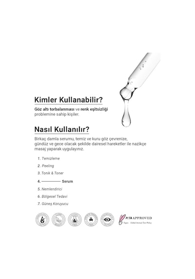 The NewLab Göz Altı Torbalanma Ve Morluk Karşıtı, Göz Çevresi Aydınlatıcı Serum 30 Ml (Caffeine 5% Green Tea)