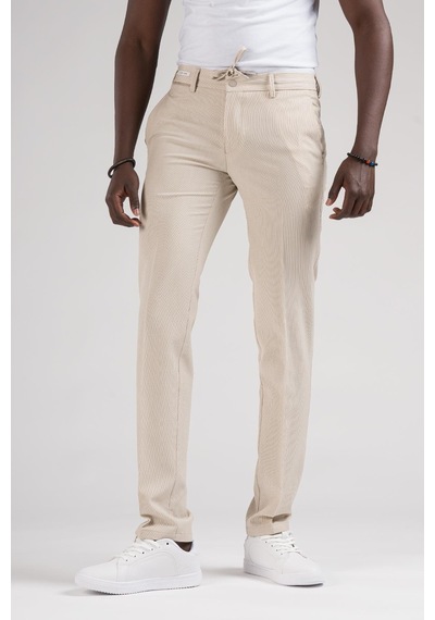 Ecer Slimfit Beli Yarım Lastikli Ve İplikli İnce Çizgili Yazlık Jogger Pantolon 001 Ecer Slimfit Beli Yarım Lastikli Ve İplikli İnce Çizgili Yazlık Jogger Pantolon 001