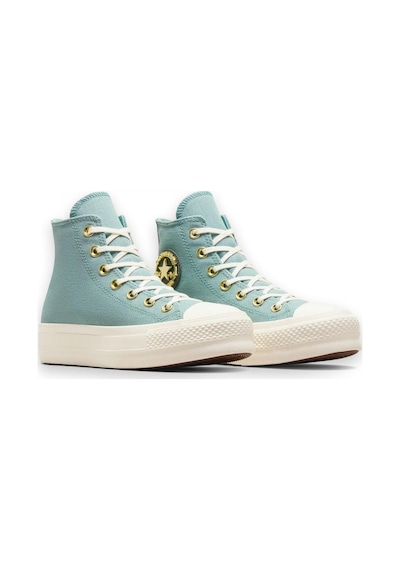 Converse A11495c Chuck Taylor All Star Lift Sneakers Açık Yeşil Unisex Spor Ayakkabı-6382 A11495c-423-vernal Pool/egret/true Nature