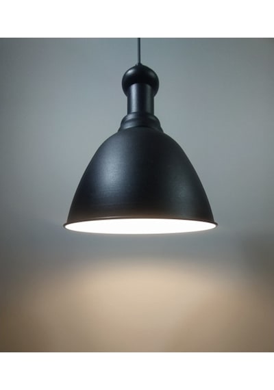 Mylights Vinatge Rustik Metal Tekli Sarkıt Avize Siyah Askılı