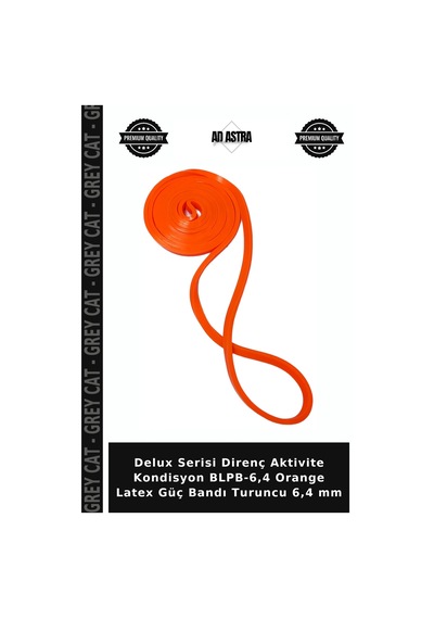 Delux Serisi Direnç Aktivite Kondisyon Blpb-6,4 Orange Latex Güç Bandı Turuncu 6,4 Mm