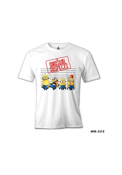 Minions - The Unusual Suspects Beyaz Erkek Tshirt