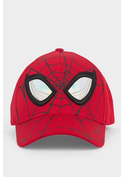 Defacto Marvel Spıderman Pamuklu Cap Şapka Erkek Çocuk G0956a826smrd1 Kırmızı-rd1