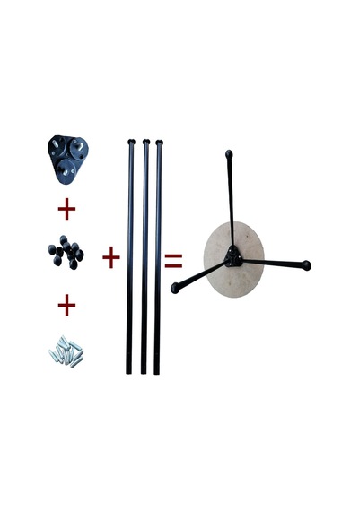 50 Cm Metal Boru Ayak Kütük Masa Orta Sehpa Zigon Ayağı 1 Adet