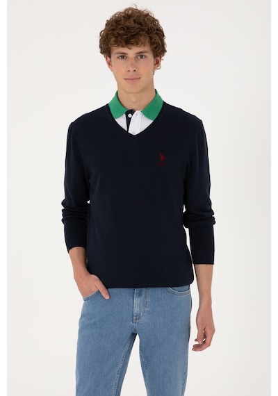 U.S. Polo Assn. Erkek Lacivert Basic Kazak 50288881-VR033