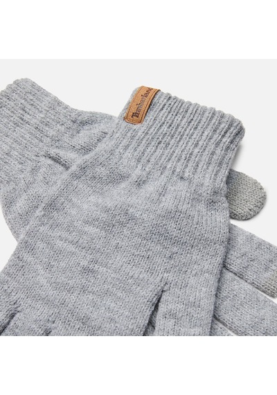 Timberland Rib Knit Glove Erkek Eldiven-34017 Gri