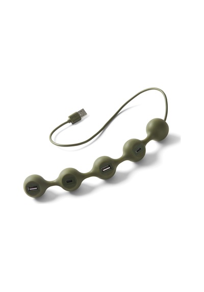 Lexon Peas Hub 2 USB Çoğaltıcı Haki