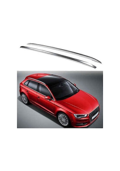 Autogp Audi A3 Tavan Çıtası Mat Krom Tavan Kenar Rayı 2013+ 8v
