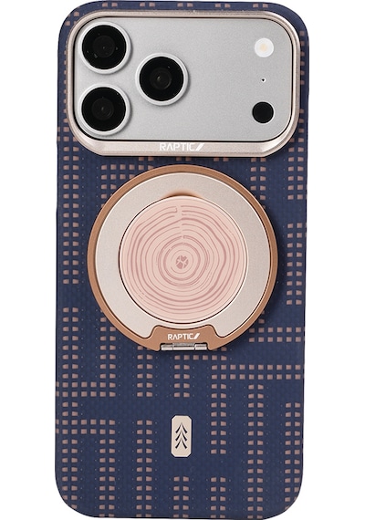 Apple Uyumlu iPhone 17 Pro Max Kılıf M-safe Şarj Özellikli Raptic Aramid Skin Serisi Kapak Lacivert Lacivert