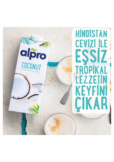 Alpro Hindistan Cevizi & Badem Sütü 4 x 1 L
