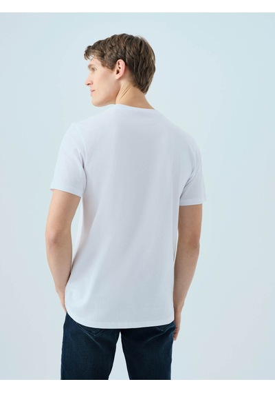 Loft Regular Fit Beyaz Erkek T-shirt Lf2038646 Beyaz