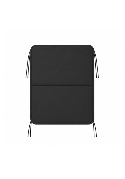 Microcase İple Sabitlemeli Katlanabilir Kamp Sandalyesi Minderi Piknik Outdoor Balıkçılık 40x40 Cm Al5564 Siyah