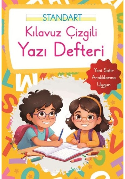 Kılavuz Çizgili Yazı Defteri Küçük Boy - Turuncu - Rxlu-601483