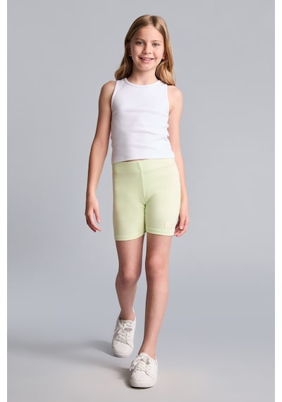 Defacto Kısa Boy Fitilli Nane Yeşili Tayt Kız Çocuk I1270a826smgn653 Yeşil-gn653
