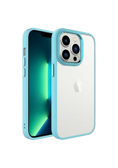 Apple Uyumlu iPhone 14 Pro Kılıf Sararmaz Defens Armour Krom Case