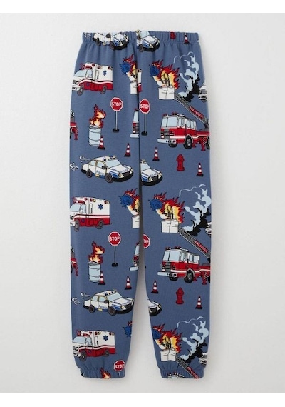 Breeze Erkek Çocuk Araba Baskılı Pijama Takım-15361 İndigo