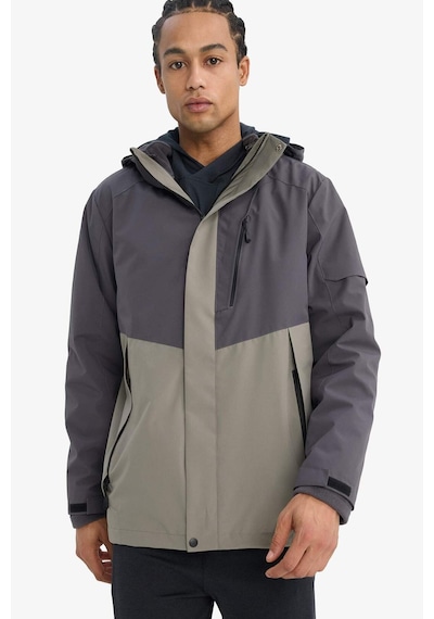 Defacto Defactofit Su İtici Regular Fit Kapüşonlu Rüzgar Geçirmez Mont E9490ax25wnar148 Antrasit-ar148