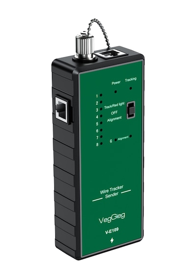 Veggieg V-e109 Çok Fonksiyonlu Poe Destekli Fiber Optik Ağ Test Cihazı