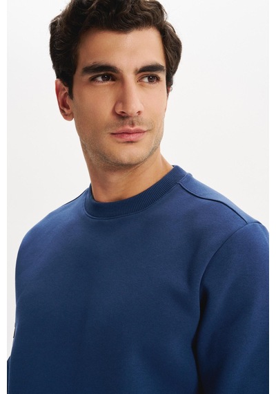 AR-MA Arma Erkek Regular Fit Basic 3 İplik Şardonlu Bisiklet Yaka Sweatshirt Pamuk Polyester Karışımlı K30124603302 İndigo-i1 AR-MA Arma Erkek Regular Fit Basic 3 İplik Şardonlu Bisiklet Yaka Sweatshirt Pamuk Polyester Karışımlı K30124603302 İndigo-i1