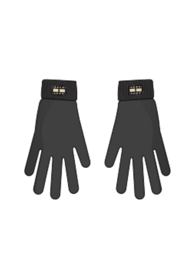Tommy Hilfiger Tjw Cosy Knıt Gloves Kadın Siyah Eldiven