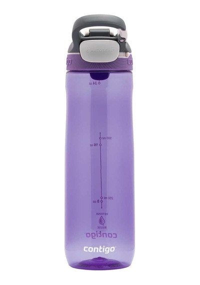 Contigo Cortland Tren Tek El Bas İç Kapaklı Su Matarası 720ml 2191389 - Mor