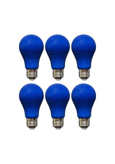 6 Adet Osaka 10w Mavi Işık E27 Duylu Kalın Duy Led Ampul