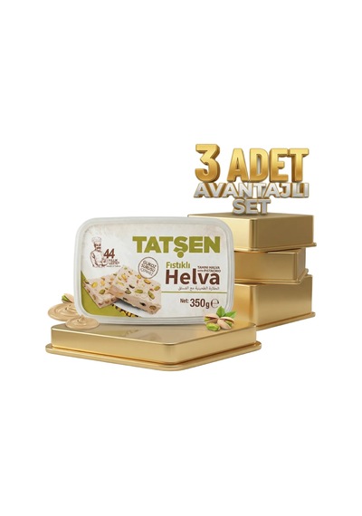Tatşen Helva Fıstıklı 3x350 Gr